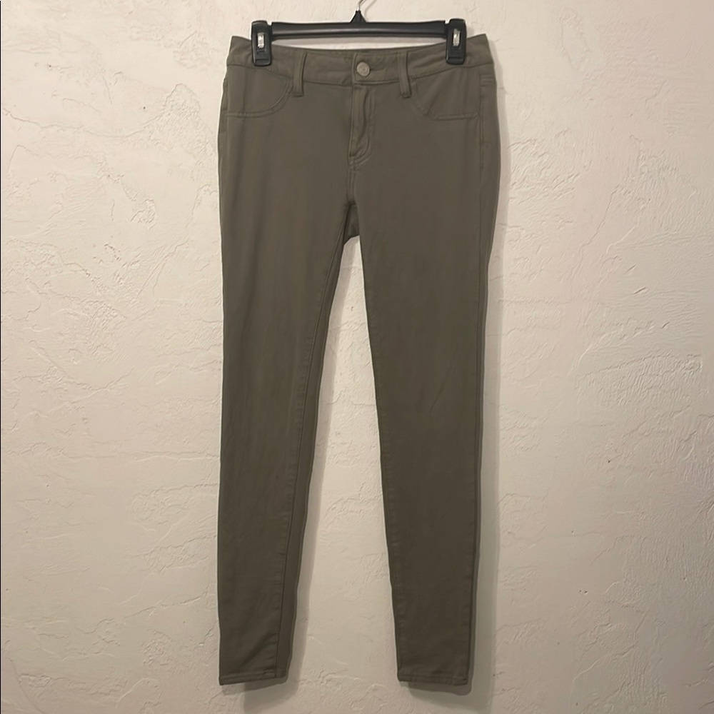 American Eagle Outfitters Green Jeggings Super Stretch